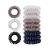 9 pieces of telephone cable hair tie elastic hair band 3 colors spiral telephone cable large anti -split cable braiding rubber fitness hair band hair tie spiral small for girls and lady