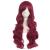 MapofBeauty 28 Inch/70cm Charming Women Side Bangs Long Curly Full Hair Synthetic Wig (Red)