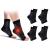 4 pair of ankle bandage compression socks for women/men compression stockings ankle bandage foot bandage for plantar fasciitis arthritis bricked up ankle heel spur (black 34-37) 34-37 black