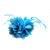 Flower Feather Bead Corsage Hair Clips Fascinator Hairband and Pin (Aqua)