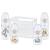 NUK Disney Winnie The Pooh First Choice + Baby Bottle Starter Set 4 Anti-Colic Baby Bottles (2 x 150 ml & 2 x 300 ml) Temperature Control Display Silicone Teat Bottle Box BPA Clear Single