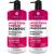 Apple Cider Vinegar Shampoo and Conditioner Set - Sulfate and Paraben Free Anti Dandruff Soothing Scalp Treatment with Biotin  Keratin  Avocado  Coconut  Argan Oil  Men and Women  2 x16 Fl Oz