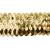 Trims by the Yard 4 Row 1 1/2" Metallic Stretch Sequin Trim | Gold | (10 yard cut)