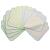 AVO+CADO single -layer flannel flaps made of organic cotton - 15 pieces - reusable baby washcloth as a replacement for wet wipes - small washable mini cotton towels (color: green)