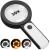 JMH Magnifying Glass with Light, 30X Handheld Large Magnifying Glass 18LED Cold and Warm Light with 3 Modes, Illuminated Lighted Magnifier for Seniors Reading, Inspection, Coins, Jewelry, Exploring Black