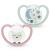 Nuk Space Schnuller with a lighting effect |Pacifier with extra ventilation |BPA-free silicone |6-18 months |Sheep & moon |2 pieces 6-18m light effect pink