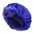 Abeillo Silk Sleep Bonnets for Women 1PC Adjustable Satin Night Sleeping Cap Soft Elastic Band Silk Bonnets for Sleeping Hair Bonnet with Tie Band for Curly Hair Braid Women (Navy Blue)