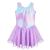 Girls Gymnastics Skirted Leotards Ballet Tutu Dance Dress Mermaid Unicorn Gymnastic Skirt(Baby Girls/Toddler Girls/Big Girls) 4-5 Years Mermaid Purple