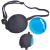 GELMAY Ice Eye Patches Cold Hot Compress for Strabismus Lazy Puffy Eyes, Pure Silk Eye Patch Medical After Surgery Pirate Single One Eye Cover Mask Adult Kid (Black)