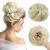 Messy Bun Hair Piece Fake Hair Bun Hair Scrunchies for Women Hair Buns Hair Piece Messy Bun Hair Bun For Women - Bleach Blonde 55 g Bleach Blonde