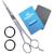 Equinox Professional Hair Scissors - Hair Cutting Scissors Professional - 6.5 Overall Length - Barber Scissors for Men and Women - Premium Shears For Salon and Home Use (Ice Tempered - Silver) A - Silver