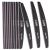 12 Pack Professional Nail File Set Double-Sided 100/180 Grit Emery Board Manicure Tools For Nail Grooming and Styling (Black)