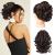 REECHO Ponytail Extension 9" Short Curly Wavy Claw Clip Pony tails Hair Extensions HP001 Hairpieces for Women - Dark Brown