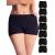 Mrs. Mum Puerb bed underwear I kotex I Made in EU I 7 Stk I Postpartum underwear Washable I women underpants after childbirth i Caesarean section underpants L-XL black 7