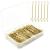 Cooetr 150 Pieces Hairpins Metal Wave Shape Gold Hair Clips with Storage Box for Girls and Women