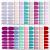 Flofia nail ticker Self -adhesive 16 sheet full cover nail film nail sticker for gelnail nail art sticker foil nail art stickers decay pictures manicure b