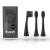 BURST Toothbrush Heads - Genuine BURST Electric Toothbrush Replacement Heads for BURST Sonic Toothbrush  Charcoal Soft Bristles for Deep Clean, Stain & Plaque Removal - 3-Pack, Black