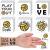 120 Pcs Volleyball Temporary Tattoos for Team Volleyball Team Gift Sports Waterproof Body Stickers Gold Tattoo for Fans Team Party Supplies  6 Styles Volleyball Pattern