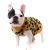FAMKIT Dog Sweater Pet Winter Knitwear Leopard Pattern Puppy Warm Clothes XL(Fit for 8-10KG) Yellow
