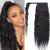 Sego ponytail extension real hair braid corn wavy clip in a ponytail hair stretch hair extension hair piece wavy black #1 20 "(50cm) -95g 50 cm (1 Pack) black #1