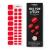 MOYOU LONDON Semi Cured Gel Nail Wraps 32 Pcs Gel Nail Polish Strips for Salon-Quality Pedicure Set with Nail File & Wooden Cuticle Stick (UV/LED Lamp Required) - Red Ridding Hood