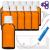 Handsunity 30ml-12Stk dropper insertion bottle Small amber glass bottle-pharmacist glass with white drip insertion closure made of brawlas set including 30 aids 30ml-12 pieces White cap