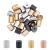 UNICRAFTALE About 24pcs 4 Colors Environmentally Vacuum Plating Column End Cap Metal Cord End Caps Stainless Steel Cord Caps Leather Cord Ends Bead Caps for DIY Jewelry Making 6mm Inner Dia 4 Colors/24pcs