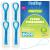 DanTicy Floss Threaders Deep Clean Floss for Braces Bridges and Implants 200PCS(4Pack) Blue