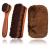 Kinear Premium Horsehair Brushes High Shine Polishing Buffing Brushes with Natural Horsehair Bristle Plush Polishing Glove for Boots Shoes Car Seats Sofas Buffing Polishing