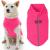 Gooby Zip Up Fleece Dog Sweater - Warm Pullover Fleece Step-in Dog Jacket Winter Small Dog Sweater - Perfect On The Go Dog Sweaters for Small Dogs to Medium Dogs for Indoor and Outdoor Use Medium chest (17.5") Pink