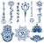 Semi Permanent Temporary Tattoos Sticker  6-Sheet 2 Weeks Long Last Lotus Flower Tattoos  100% Plant-Based Ink Infinity Waterproof Tattoo Stickers Floral