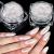 2 boxes white pearl chrome nail powder-transparent aurora Ice shimmer chrome pigment powder for nails glazed donut glitter powder nails mirror effect glitter nail art powder for DIY salon 2PCs pearl