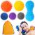 6-part set of hedgehogs Massage ball fascia ball with small hard hedgehog ball suitable for pressure reflex therapy and trigger point massage used for muscle massage from foot back leg and hand