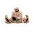 Outward Hound Kyjen 31011 Hide-A-Squirrel Squeaky Dog Toy 4-Piece Size L Brown M