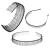 3 Pcs Unisex Black Metal Toothed Hairdressing Hair Band Head Band Hair Hoop Teeth Comb Headwear Elastic Non Slip Accessory for Women and Men
