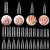 Beetles Poly Extension Gel Dual Nail Form - 120 Pcs Builder Nail Gel Flat Stiletto Nail Molds Coffin False Nail Tips for Gel Manicure Nail Art Design Salon DIY at Home