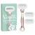 Gillette Venus Deluxe Smooth Sensitive Rosegold Women's Razor - 3 Blades, 5 Diamond-Like Coated Blades