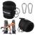 2 pieces of foot loops cable train with D-rings foot cuffs and carabiners foot loops for fitness training foot cading cables cable pull for men and women leg extensions buttocks and leg training black