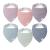Lulu moon bib baby triangular scarf baby muslin scarf baby for boys and girls (6 pieces dream unicorn)