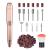 MelodySusie Electric Nail Drill Machine 11 in 1 Kit, Portable Electric Nail File Efile Set for Acrylic Gel Nails, Manicure Pedicure Tool with Nail Drill Bits Sanding Bands Dust Brush, Gold A-gold