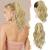 BARSDAR Claw Clip Ponytail Extension 14 In Short Curly Wavy Blonde Ponytail Hair Extensions Synthetic Fake Pony Tails Hairpieces Soft Natural Looking Daily Party Halloween (Ash Blonde Mixed) 14 Inch (Pack of 1) Ash Blonde & Bleach Blonde Highlights