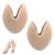 Toe Pouches Pads Ballet Dance Pointe Pads Foot Care Toe Dance Protector Insoles Half Pads Sponge Ballet Shoes Covers Toe Cap Cover Toe Wrapped Protector Forefoot Wrap Dance Shoe Pads Skin Color