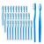 FKYzixeh Blue Handle Toothbrushes Individually Wrapped Disposable Toothbrush Bulk for Hotel Airb&b and Homeless Care (50 Pack)