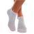 ZaTech short plantar fasciitis socks compression socks support socks for women and men 35-39 white