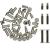 M-TOP 30 Pack Chicago Screws and Extention Posts for Binding Extending Scrapbook Photo Album Refill Pages Compatible with Pioneer Photo Albums (Silvery Diameter 5mm)