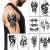 Temporary Tattoos Big Tribal Totem Tattoo Sticker for Men Women Black Large Body Art Makeup Fake Tattoo Waterproof Removable (Pattern5) Totems