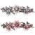 2 pieces elegant hair clips for women girls glittering fashion exquisite flower crystal hair clip vintage street stones hair clip (pink and pale blue wreath hairpin hair jewelry)