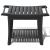 Bamboo Shower Stool Bench Waterproof with Storage Shelf for Shaving Legs or Spa Bath Seat in Bathroom & Inside Shower for Adults Seniors Elderly (24 x 13.4 x 18.5 inches+Black)