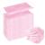 Wecolor 100 Pcs Disposable 3 Ply Earloop Face Masks Suitable for Home School Office and Outdoors (Pink)