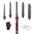 Hair Curling Iron Set, 5 in 1 Curling Wand Kit Barrel 0.35"- 1.25" Curler, Instant Ceramic Heating, Temperature Adjustment with 2 Clips, Glove for Long Short Hair